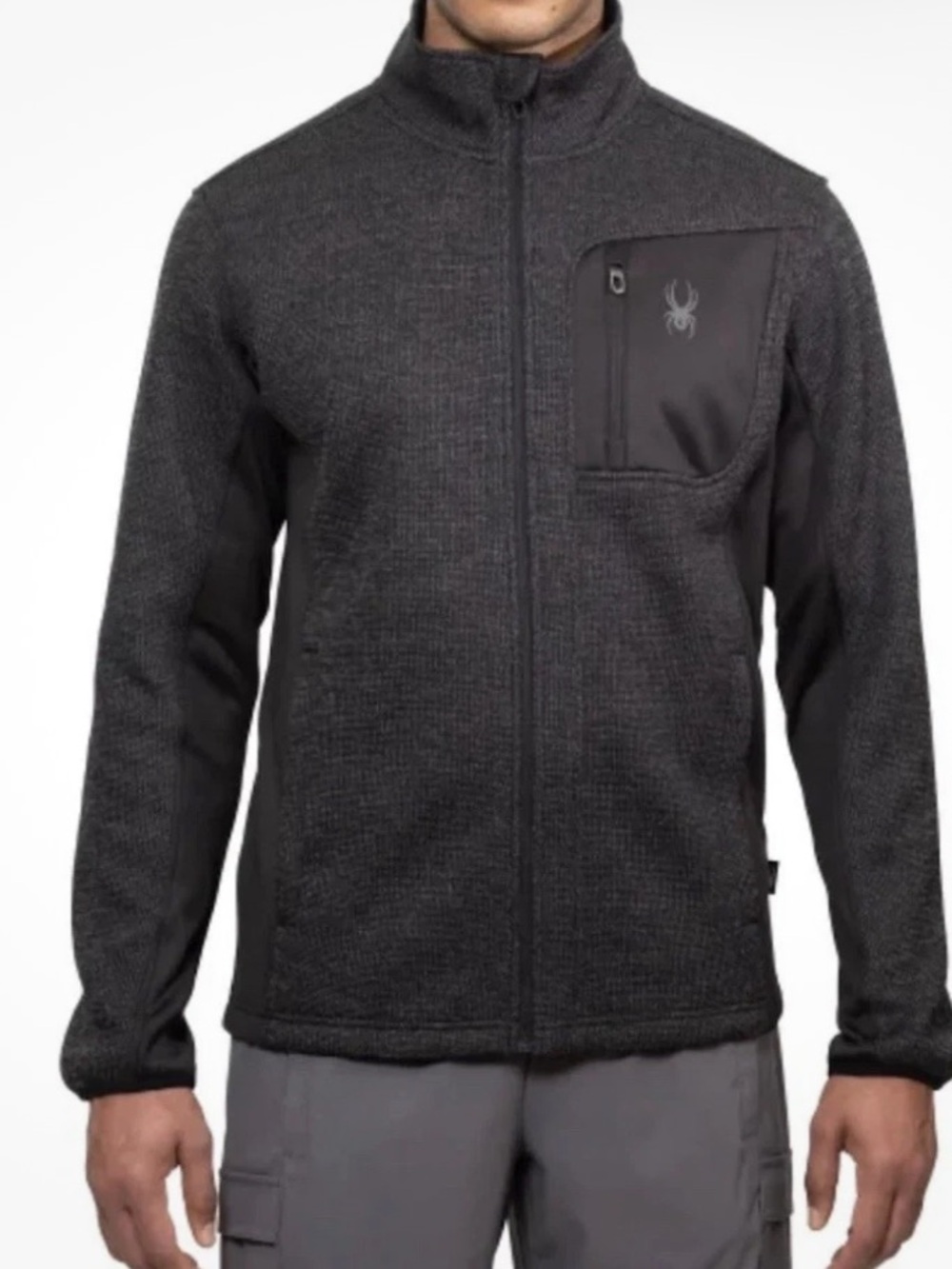 NWT Spyder Men’s Full-Zip Jacket in Charcoal